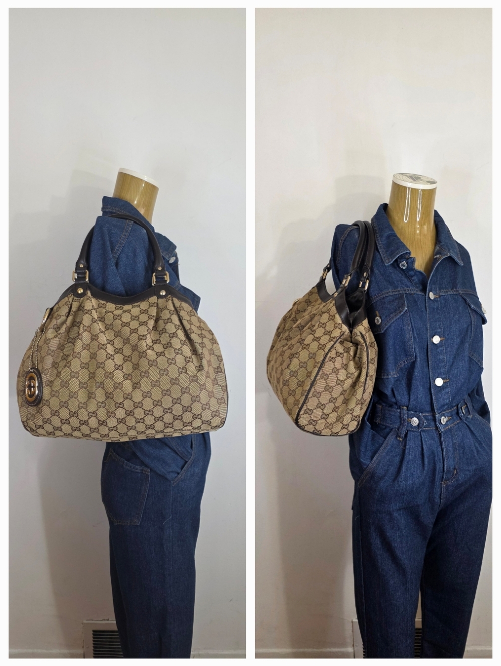 ✨️GUCCI GG Canvas Sukey Hobo Bag
